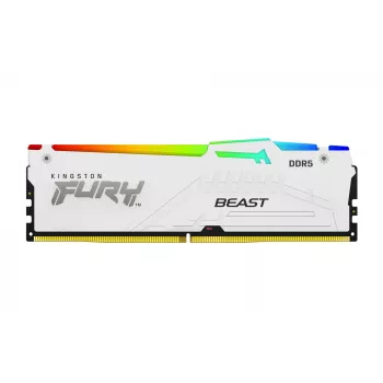 Kingston Technology FURY Beast 32GB 5600MT/s DDR5 CL36 DIMM Valge RGB EXPO