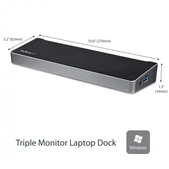 StarTech.com Triple-Monitor USB 3.0 dokkimisjaam – 1x HDMI – 2x DisplayPort