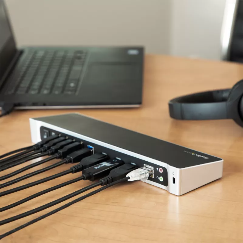 StarTech.com Triple-Monitor USB 3.0 dokkimisjaam – 1x HDMI – 2x DisplayPort
