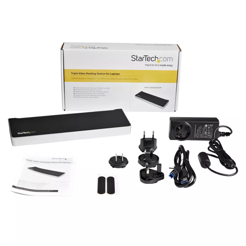 StarTech.com Triple-Monitor USB 3.0 dokkimisjaam – 1x HDMI – 2x DisplayPort