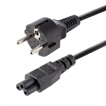 StarTech.com 3 m (10 jalga) sülearvuti toitejuhe, EL Schuko C5-le, 2,5 A 250 V, 18AWG, sülearvuti asendus-vahelduvvoolujuhe, toiteadapteri juhe, sülearvuti laadimiskaabel, ristikulehe / Miki-Hiire toitejuhe