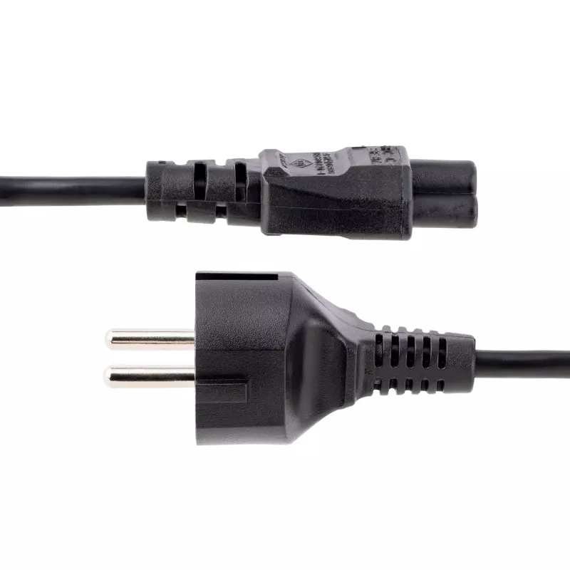 StarTech.com 3 m (10 jalga) sülearvuti toitejuhe, EL Schuko C5-le, 2,5 A 250 V, 18AWG, sülearvuti asendus-vahelduvvoolujuhe, toiteadapteri juhe, sülearvuti laadimiskaabel, ristikulehe / Miki-Hiire toitejuhe