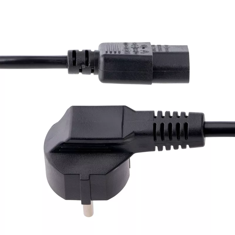 StarTech.com 3m (10ft) arvuti toitejuhe, 18AWG, EL Schuko kuni C13 toitejuhe, 250V 10A, must asendus vahelduvvoolu juhe, teleri/kuvari toitekaabel, Schuko CEE 7/7 kuni IEC 60320 C13 toitejuhe - PC toiteploki kaabel