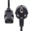 StarTech.com 3m (10ft) arvuti toitejuhe, 18AWG, EL Schuko kuni C13 toitejuhe, 250V 10A, must asendus vahelduvvoolu juhe, teleri/kuvari toitekaabel, Schuko CEE 7/7 kuni IEC 60320 C13 toitejuhe - PC toiteploki kaabel