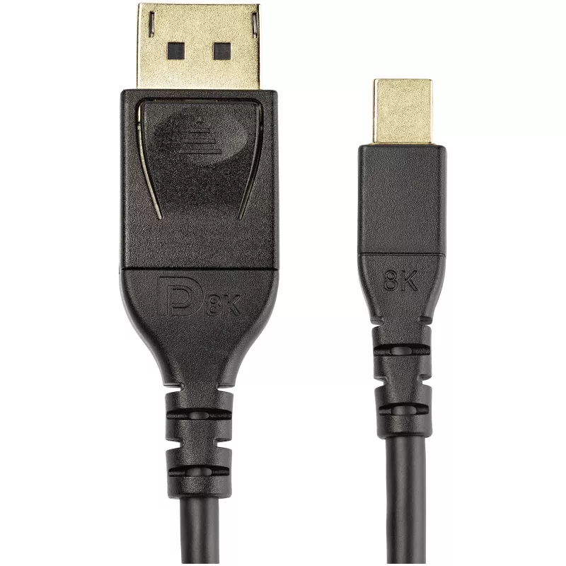 StarTech.com 3 jalga (1 m) VESA sertifitseeritud Mini DisplayPort-DisplayPort 1.4 kaabel - 8K 60Hz HBR3 HDR - Super UHD mDP-DP 1.4 juhe - õhuke (34 AWG) Ultra HD 4K 120Hz - monitori/video kaabel
