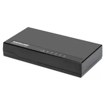 Intellinet 5-pordiline Gigabit Etherneti kommutaator, lauaarvuti suuruses, plastikust, IEEE 802.3az (energiasäästlik Ethernet), must