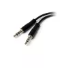 StarTech.com 3,5 mm 4 kontaktiga jaotur 2x 3 kontaktiga 3,5 mm peakomplekti jaotur - F/M
