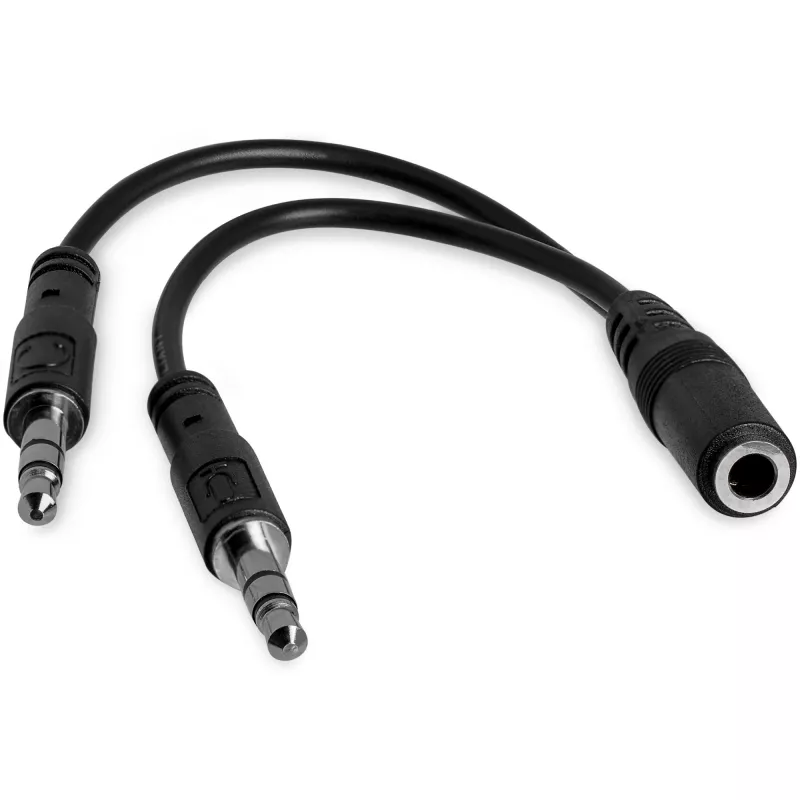 StarTech.com 3,5 mm 4 kontaktiga jaotur 2x 3 kontaktiga 3,5 mm peakomplekti jaotur - F/M