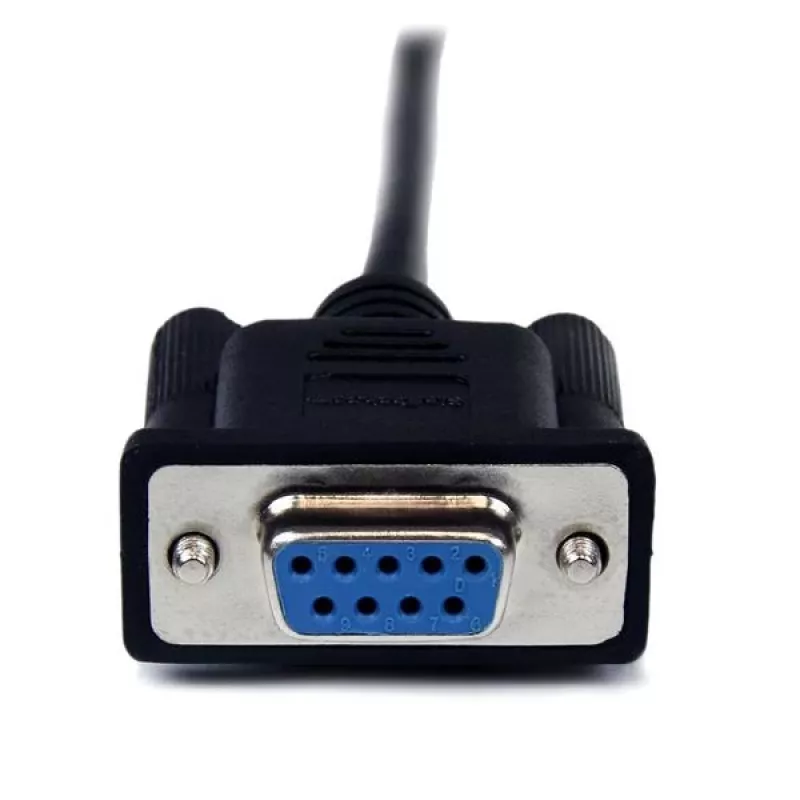 StarTech.com 2m must DB9 RS232 jadamodemikaabel I/E, must, 2 m, DB-9, DB-9, isane, emane
