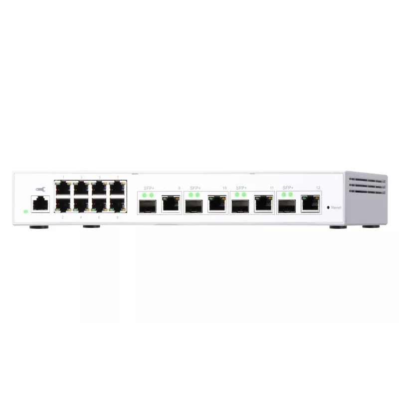 QNAP QSW-M408-4C võrgukommutaator hallatav L2 Gigabit Ethernet (10/100/1000) valge
