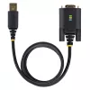 StarTech.com 0,9 m (3 jalga) USB-jadaliidese adapterkaabel, COM-säilitus, vahetatavad kruvid/mutrid, USB-A - DB9 RS232, FTDI IC, ESD-kaitse, Windows/macOS/Linux