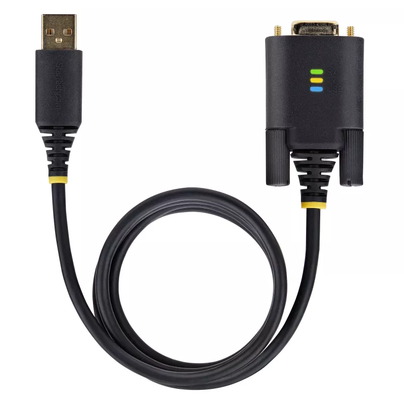 StarTech.com 0,9 m (3 jalga) USB-jadaliidese adapterkaabel, COM-säilitus, vahetatavad kruvid/mutrid, USB-A - DB9 RS232, FTDI IC, ESD-kaitse, Windows/macOS/Linux