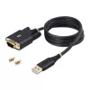 StarTech.com 0,9 m (3 jalga) USB-jadaliidese adapterkaabel, COM-säilitus, vahetatavad kruvid/mutrid, USB-A - DB9 RS232, FTDI IC, ESD-kaitse, Windows/macOS/Linux