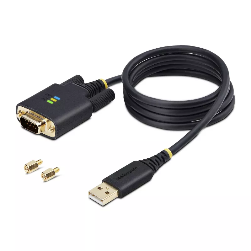 StarTech.com 0,9 m (3 jalga) USB-jadaliidese adapterkaabel, COM-säilitus, vahetatavad kruvid/mutrid, USB-A - DB9 RS232, FTDI IC, ESD-kaitse, Windows/macOS/Linux