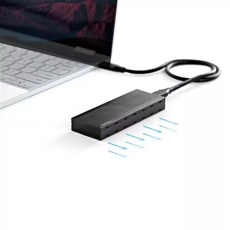 StarTech.com USB-C 10Gbps M.2 NVMe SSD-korpus – kaasaskantav väline M.2 NGFF PCIe alumiiniumkorpus – 1 GB/s lugemine/kirjutamine – toetab 2230, 2242, 2260, 2280 – TB3 ühilduv – Mac ja arvuti