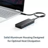 StarTech.com USB-C 10Gbps M.2 NVMe SSD-korpus – kaasaskantav väline M.2 NGFF PCIe alumiiniumkorpus – 1 GB/s lugemine/kirjutamine – toetab 2230, 2242, 2260, 2280 – TB3 ühilduv – Mac ja arvuti