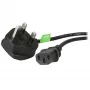 StarTech.com 1,8 m Ühendkuningriigi arvuti toitekaabel, 18AWG, BS 1363 kuni C13, 10A 250V, must asendus-vahelduvvoolu toitejuhe, veekeetja juhe / Ühendkuningriigi toitejuhe, arvuti toiteallika kaabel, teleri/monitori toitekaabel