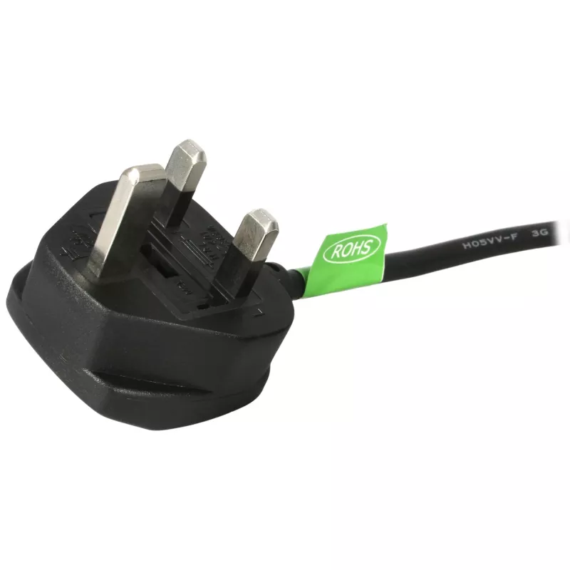 StarTech.com 1,8 m Ühendkuningriigi arvuti toitekaabel, 18AWG, BS 1363 kuni C13, 10A 250V, must asendus-vahelduvvoolu toitejuhe, veekeetja juhe / Ühendkuningriigi toitejuhe, arvuti toiteallika kaabel, teleri/monitori toitekaabel