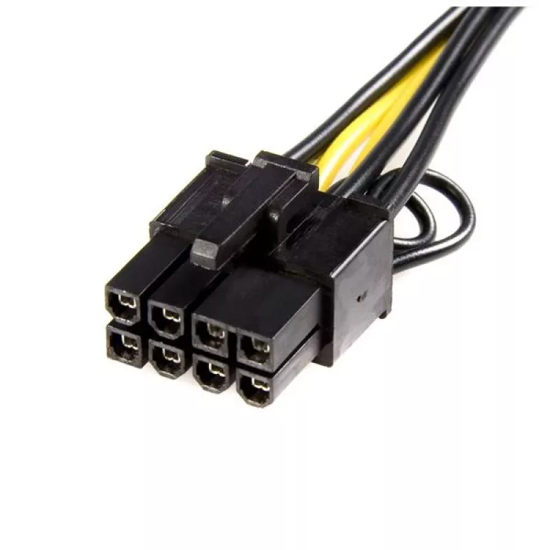 StarTech.com PCI Express 6 pin to 8 pin toiteadapteri kaabel, PCI-E (8-pin), PCI-E (6-pin), 0.155 m, isane, emane, sirge
