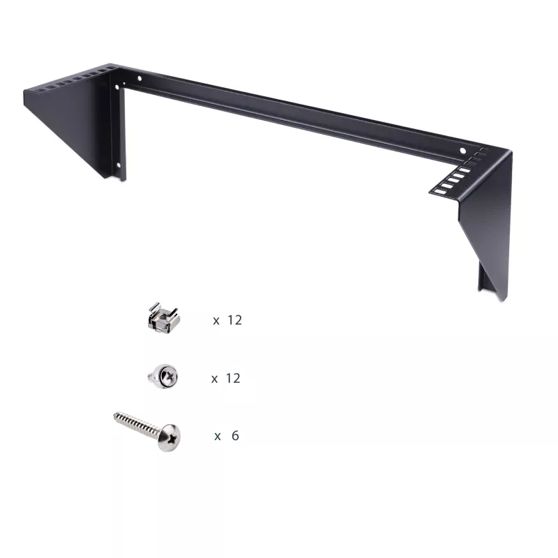 StarTech.com 3U 19” seinale kinnitatav vertikaalne raamilüliti kronstein, seinale kinnitatav plaadikomplekti kronstein andme-/AV-/IT-/arvutiseadmetele, 3U raam kapi või serveriruumi jaoks, toetab 150 naela (68 kg) kandevõimet