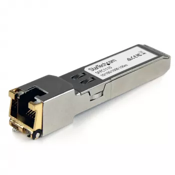 StarTech.com Cisco SFP-GE-T ühilduv SFP transiiverimoodul - 10/100/1000BASE-TX~Cisco SFP-GE-T ühilduv SFP moodul - 1000BASE-T - SFP RJ45 Cat6/Cat5e - 10/100/1000 Mbit/s - RJ-45 100m - Cisco IE3400, IE3300, IE3200