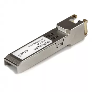 StarTech.com Cisco SFP-GE-T ühilduv SFP transiiverimoodul - 10/100/1000BASE-TX~Cisco SFP-GE-T ühilduv SFP moodul - 1000BASE-T - SFP RJ45 Cat6/Cat5e - 10/100/1000 Mbit/s - RJ-45 100m - Cisco IE3400, IE3300, IE3200