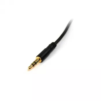 StarTech.com 3 ft õhuke 3.5mm Stereo Audio kaabel - M/M, 3.5mm, meessoost, 3.5mm, meessoost, 0.91 m, must