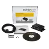 StarTech.com 2-pordiline tööstuslik seinale kinnitatav USB-jadaliidese adapteri jaotur koos DIN-liistu klambritega