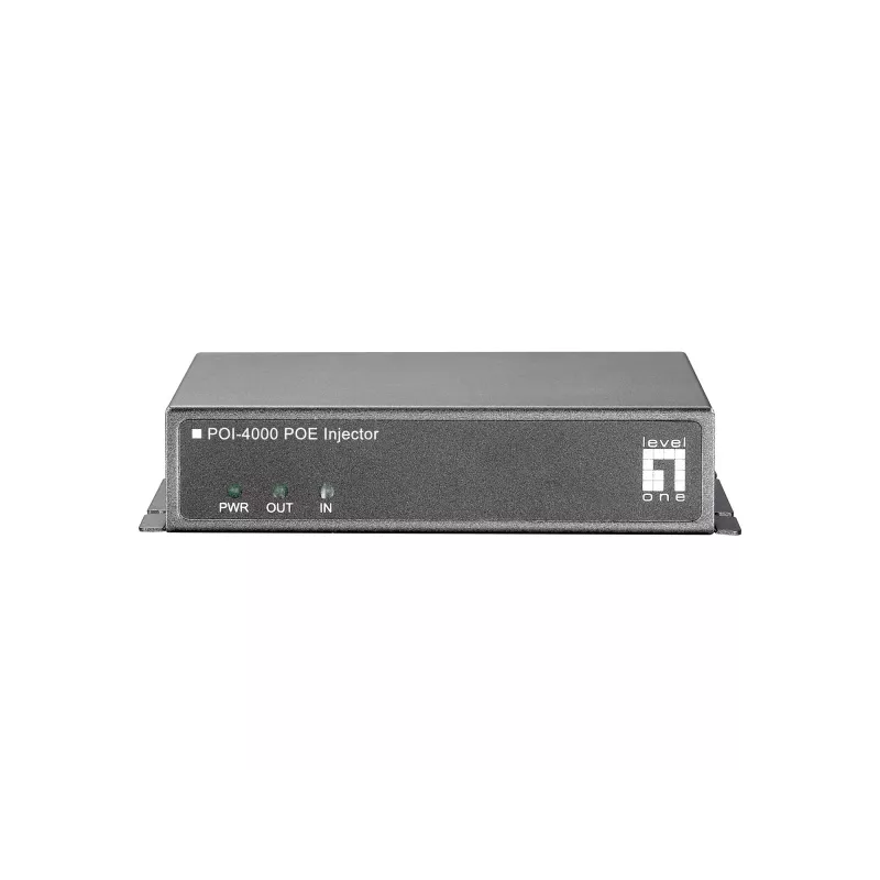 LevelOne PoE-sisestaja, 56 W, Fast Ethernet, 10,100 Mbit/s, 10/100, IEEE 802.3x, hall, 100 m