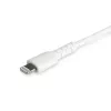 StarTech.com 3 jala (1 m) vastupidav valge USB-C- Lightning-kaabel – tugev vastupidav aramiidkiuga USB tüüp C Lightning-laadija/sünkroniseerimise toitejuhe – Apple MFi sertifitseeritud iPad/iPhone 12 jaoks