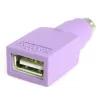 StarTech.com asendus-USB-klaviatuuri PS/2-adapter – F/M, PS/2, USB A, violetne