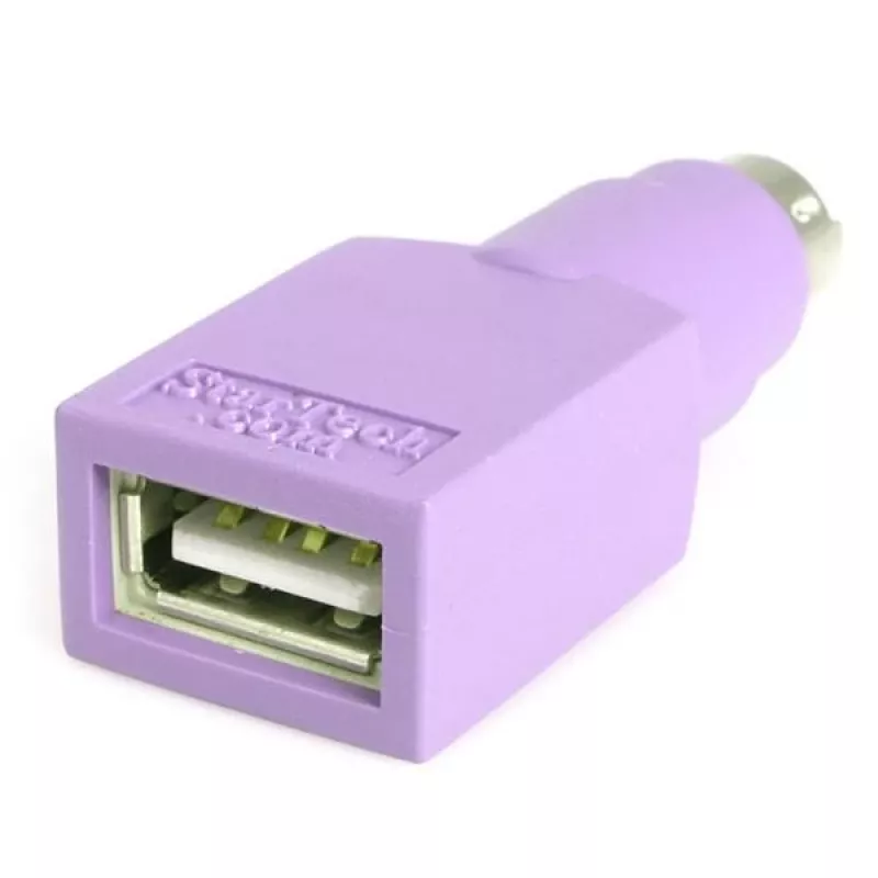 StarTech.com asendus-USB-klaviatuuri PS/2-adapter – F/M, PS/2, USB A, violetne