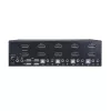 StarTech.com 4-pordiline kahe DisplayPortiga KVM-lüliti - 4K 60 Hz, 3840 x 2160 pikslit, 4K Ultra HD, raami külge kinnitatav, 18 W, 2U, must