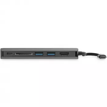 StarTech.com USB-C mitme pordiga adapter - USB-C reisidokk 4K HDMI-ga, 3x USB 3.0 jaotur, SD/SDHC, GbE, 60 W PD 3.0 läbipääs - USB USB-C/Thunderbolt 3 - asendab DKT30CSDHPD