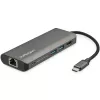 StarTech.com USB-C mitme pordiga adapter - USB-C reisidokk 4K HDMI-ga, 3x USB 3.0 jaotur, SD/SDHC, GbE, 60 W PD 3.0 läbipääs - USB USB-C/Thunderbolt 3 - asendab DKT30CSDHPD