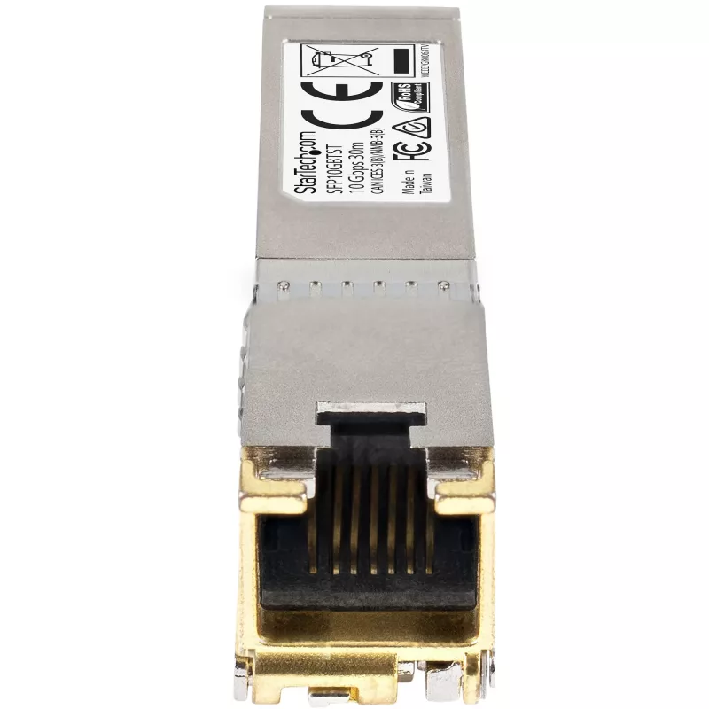 StarTech.com Cisco SFP-10GB-TC-ga ühilduv SFP+ moodul - 10GBASE-T - SFP RJ45 Cat6/Cat5e-le - 10GE Gigabit Ethernet SFP+ - RJ-45 30m - Cisco Firepower, ASR1000, ASR9000