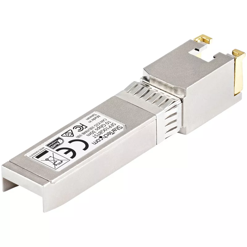 StarTech.com Cisco SFP-10GB-TC-ga ühilduv SFP+ moodul - 10GBASE-T - SFP RJ45 Cat6/Cat5e-le - 10GE Gigabit Ethernet SFP+ - RJ-45 30m - Cisco Firepower, ASR1000, ASR9000