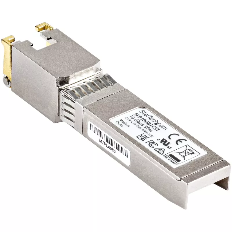 StarTech.com Cisco SFP-10GB-TC-ga ühilduv SFP+ moodul - 10GBASE-T - SFP RJ45 Cat6/Cat5e-le - 10GE Gigabit Ethernet SFP+ - RJ-45 30m - Cisco Firepower, ASR1000, ASR9000