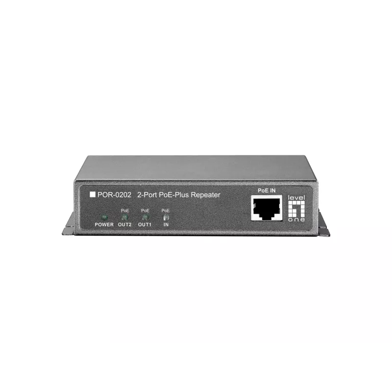 Võrgu repiiter LevelOne PoE Repeater Cascadable 2 PoE väljundit