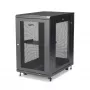 StarTech.com 4-post 18U serverikapp, lukustatav 19 inch andmekapp arvuti-/AV-/IT-seadmetele, kontori/kodu võrgukapp rataste ja reguleeritavate kinnitussiinidega