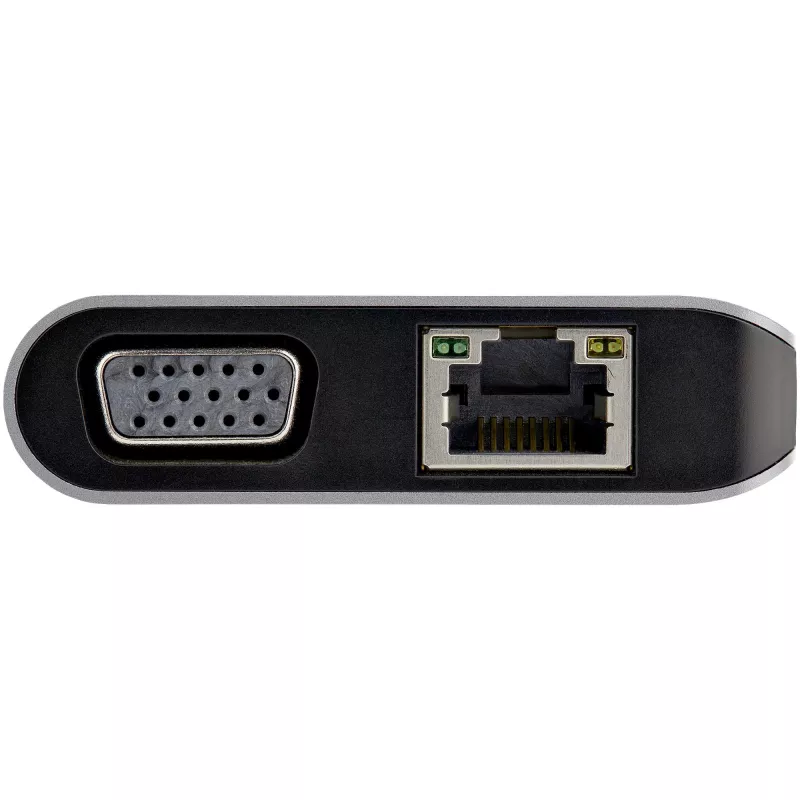 StarTech.com USB-C mitmepordiline adapter - USB-C Mini reisidokk 4K HDMI või 1080p VGA-ga - 3x USB 3.0 jaotur, SD, GbE, heli, 100W PD läbiv - kaasaskantav dokkimisjaam sülearvutile/tahvelarvutile