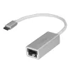 StarTech.com USB-C-lt gigabitivõrguadapter - Hõbedane, Juhtmega, USB, Ethernet, 5000 Mbit/s, Hõbedane