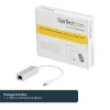 StarTech.com USB-C-lt gigabitivõrguadapter - Hõbedane, Juhtmega, USB, Ethernet, 5000 Mbit/s, Hõbedane