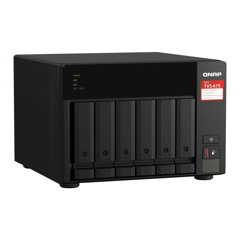 QNAP TVS-675 NAS Tower ZhaoXin KaiXian KX-6000 KX-U6580 8 GB DDR4 0 TB QuTS hero Must