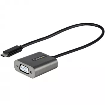StarTech.com USB-C–VGA-adapter – 1080p USB USB-C–VGA-adapteri dongel – USB-C (DP alt-režiim) VGA-kuvarile/ekraanile videomuundur – Thunderbolt 3-ga ühilduv – 12 inch (30 cm) pikk külgekinnitatud kaabel – CDP2VGA täiendatud versioon
