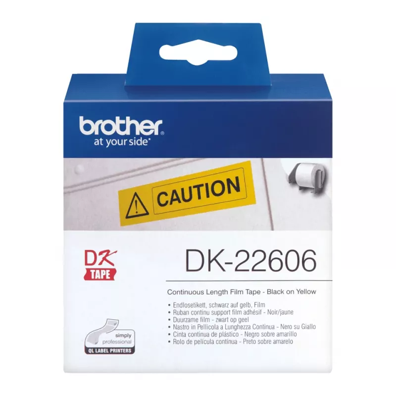 Pidevkilelint Brother DK22606 kollane must