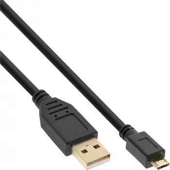 InLine Micro USB 2.0 kaabel USB A-pistik / Micro-B-pistik, must, 2 m