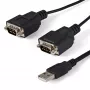 StarTech.com 1,8 m 2-pordiline FTDI USB-RS232 jadaadapteri kaabel COM-säilitusega, USB-RS232 adapter - TAA