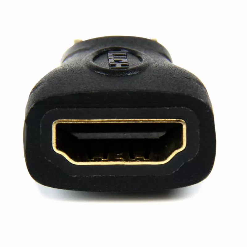 StarTech.com Mini HDMI - HDMI-adapter – 4K High Speed HDMI-adapter – 4K 30 Hz Ultra HD kiire HDMI-adapter – HDMI 1.4 – kullatud kontaktidega – UHD Mini HDMI-adapter 4K – must