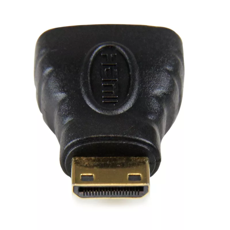 StarTech.com Mini HDMI - HDMI-adapter – 4K High Speed HDMI-adapter – 4K 30 Hz Ultra HD kiire HDMI-adapter – HDMI 1.4 – kullatud kontaktidega – UHD Mini HDMI-adapter 4K – must